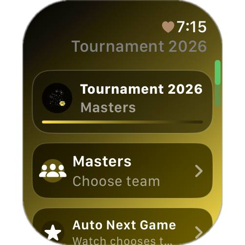Eggbeater Apple Watch app with full game detail